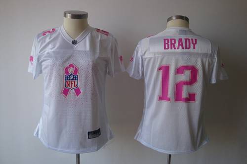 Patriots #12 Tom Brady White 2011 Breast Cancer Awareness Stitched NFL Jersey